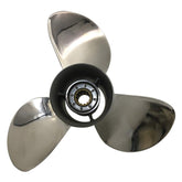 Oppgrader OEM rustfritt stål påhengsmotor propell passer Honda motorer 35-60 hk 13 spline tenner, høyre, 3 blader